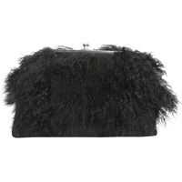 Genti mini Clutch With Mongolian Fur Inserts Femei