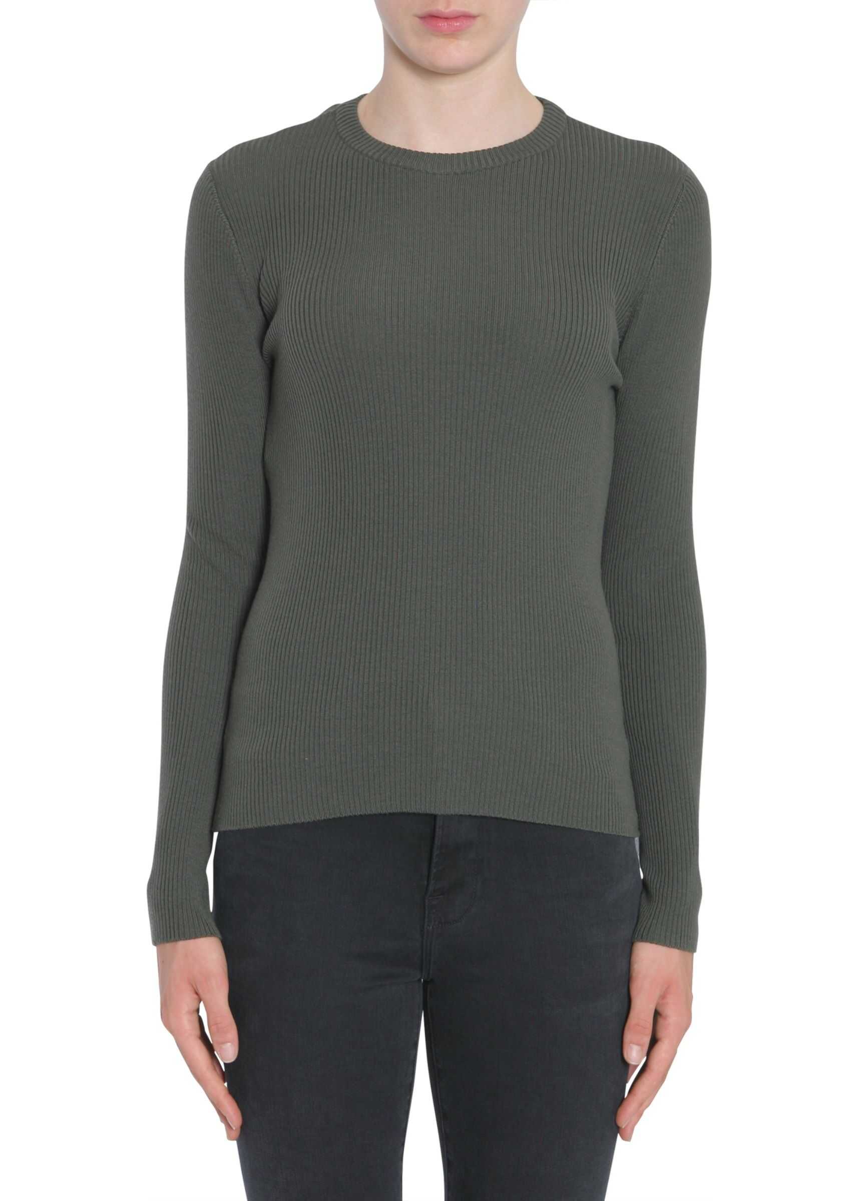 Moschino Round Collar Sweater MILITARY GREEN