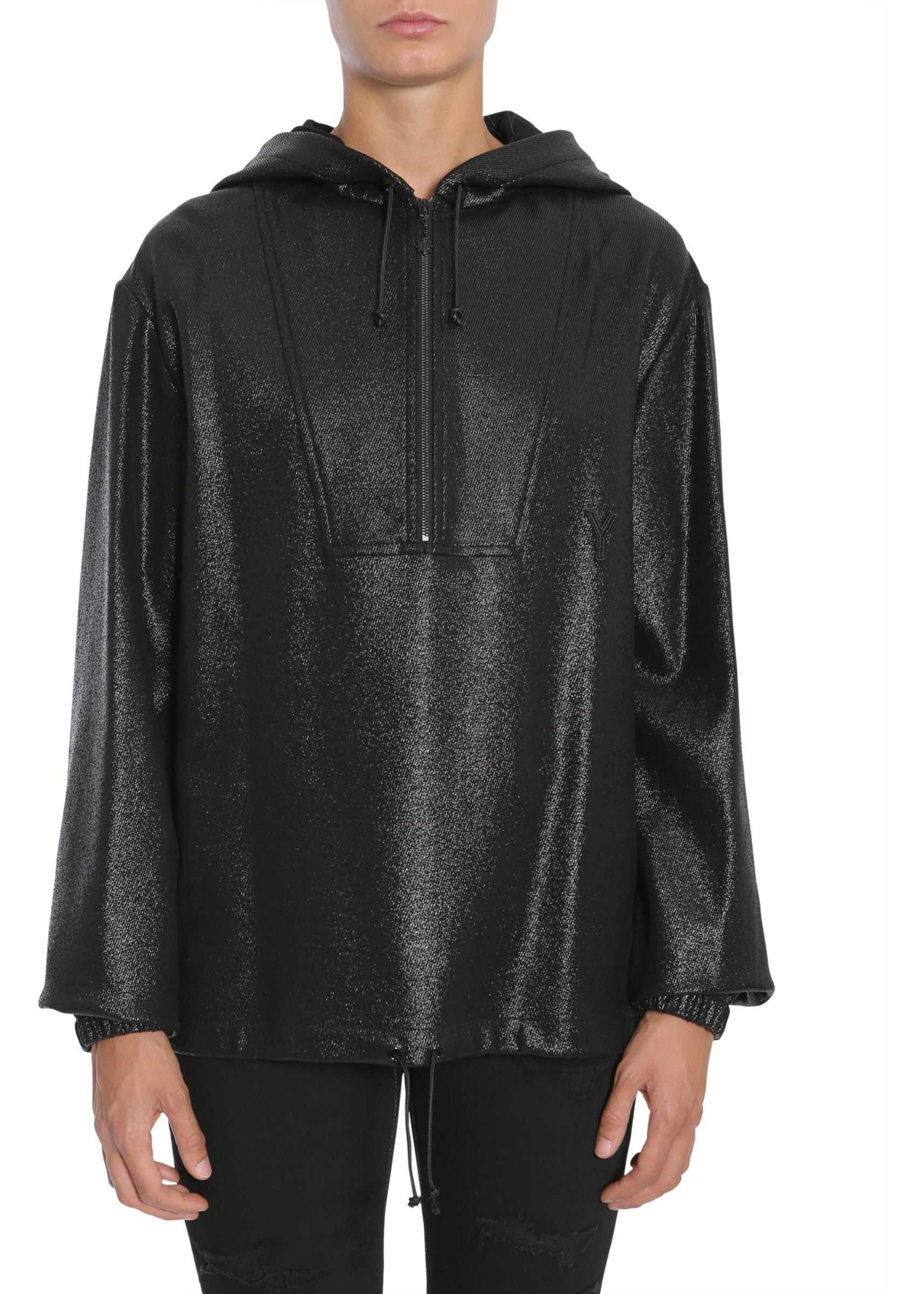 Bluza Saint Laurent Hooded Sweatshirt BLACK