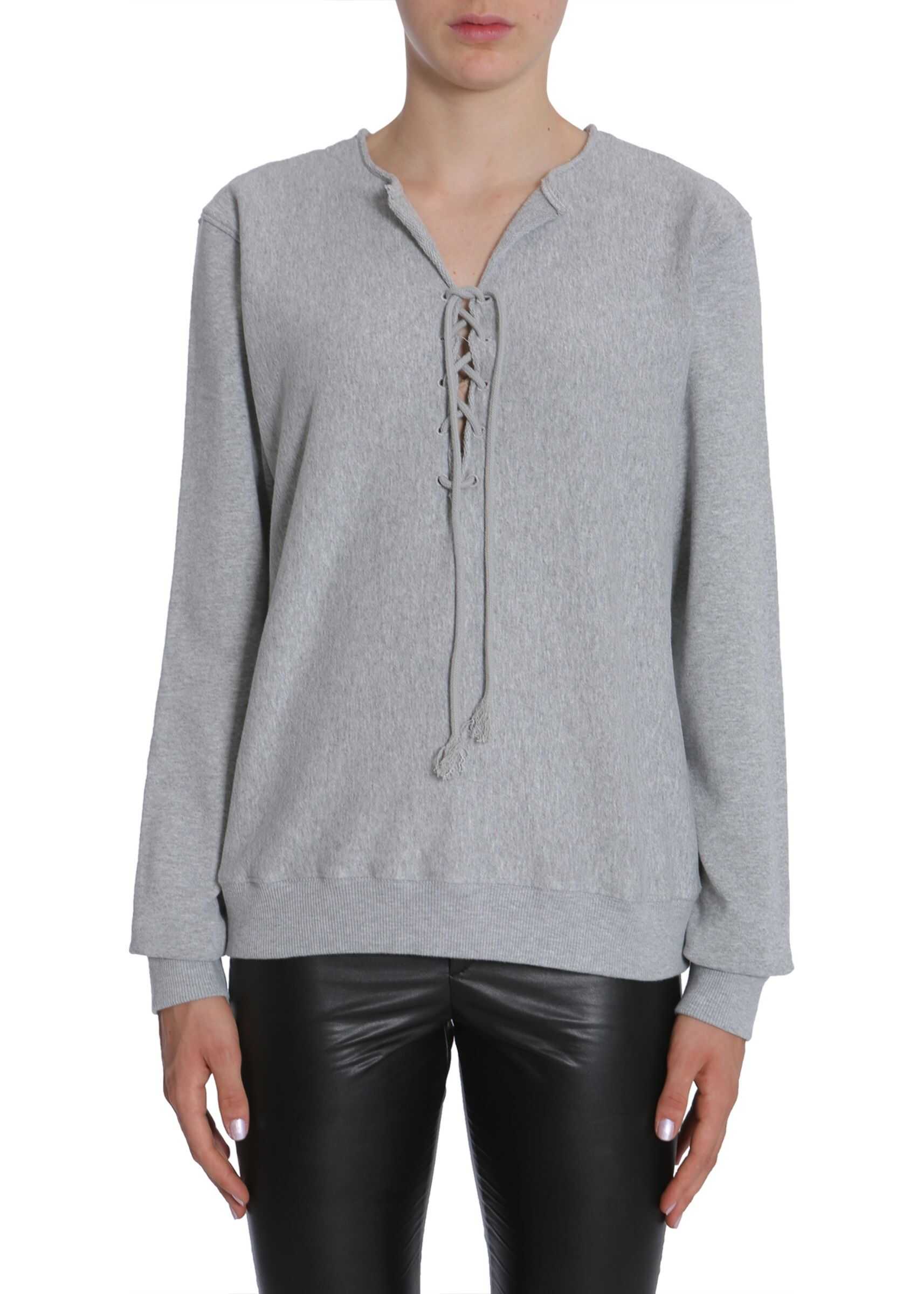 Bluza Saint Laurent Cotton Sweatshirt GREY