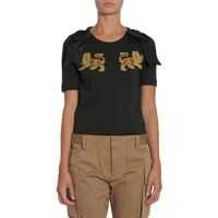 Tricouri T-Shirt With Bows And Patches Femei