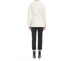 Geci Alexander McQueen Dama - Paltoane Alexander McQueen Double Breasted Coat WHITE Femei (BM 6423338) - B-mall.ro