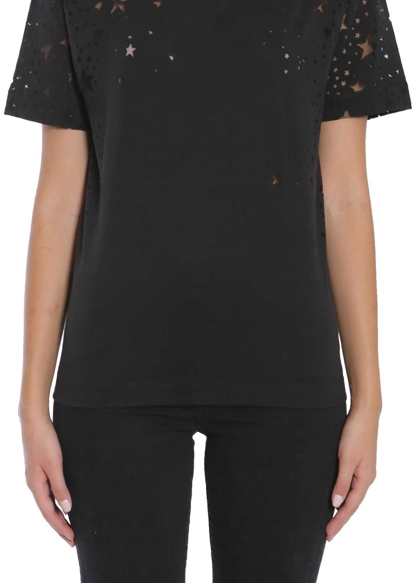 adidas by Stella McCartney Star Intarsia T-Shirt BLACK