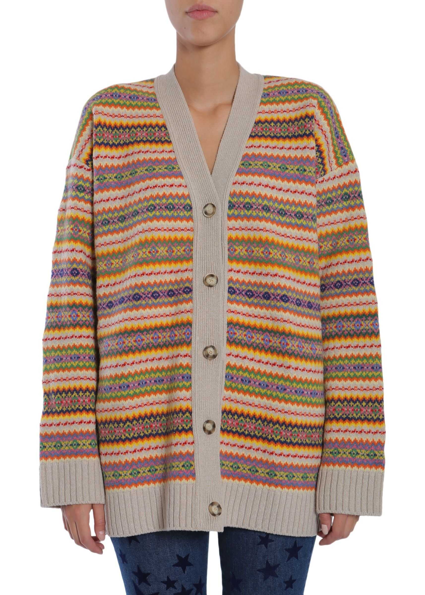 adidas by Stella McCartney Fair Isle Cardigan MULTICOLOUR