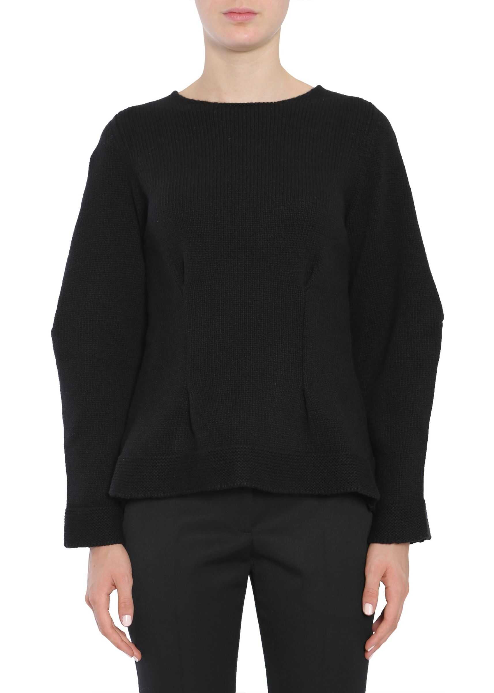 Alexander McQueen Round Collar Sweater BLACK