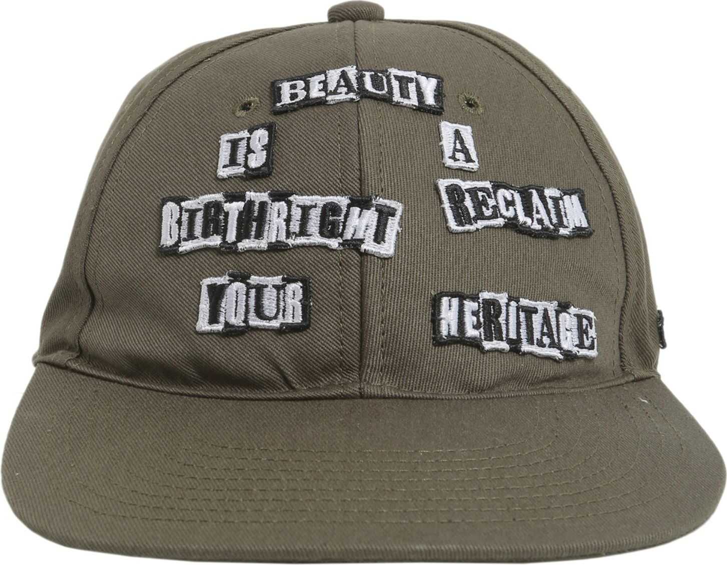 Valentino Garavani Punk Poem Baseball Cap MILITARY GREEN