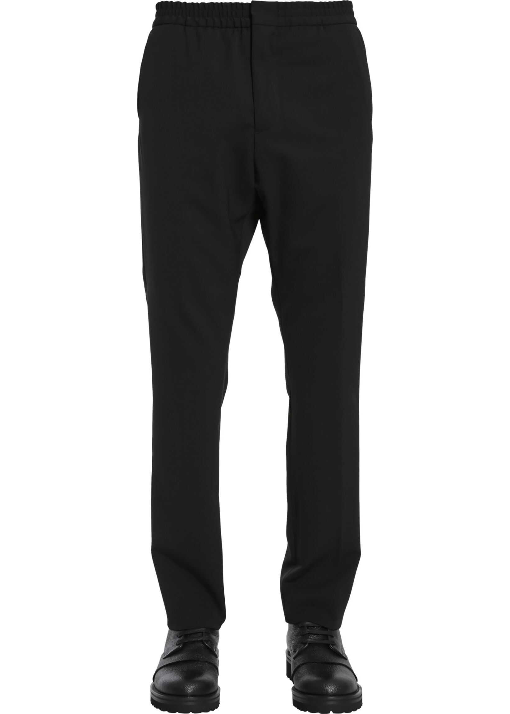 Tommy Hilfiger Wool Blend Trousers BLACK
