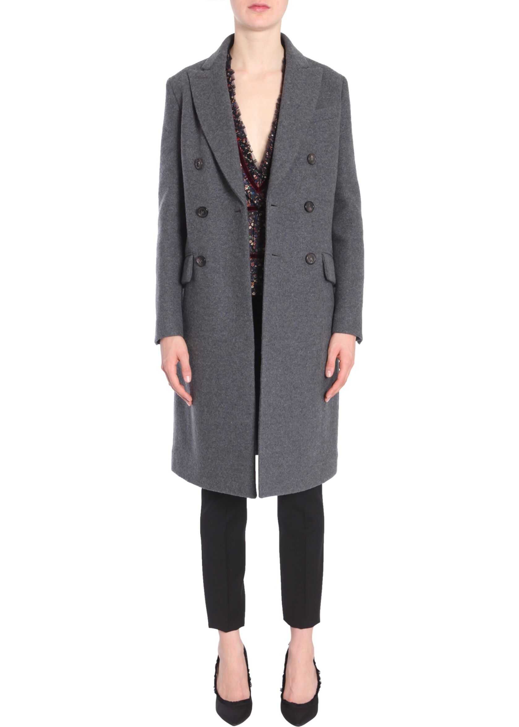 DSQUARED2 Double Breasted Coat GREY