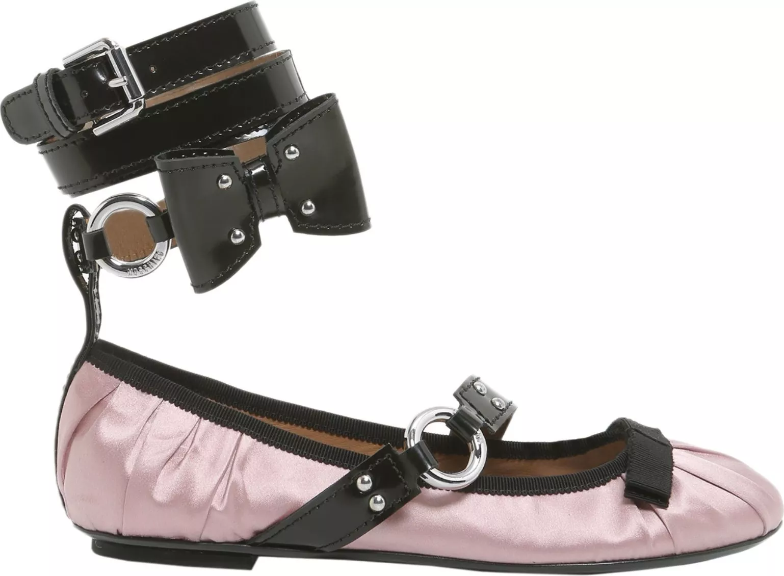 Moschino Ballerina With Painted Lace PINK