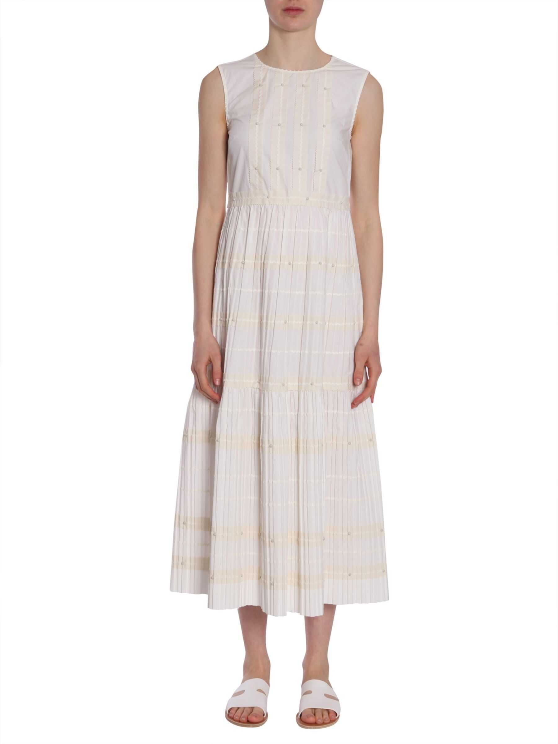 RED VALENTINO Long Dress WHITE