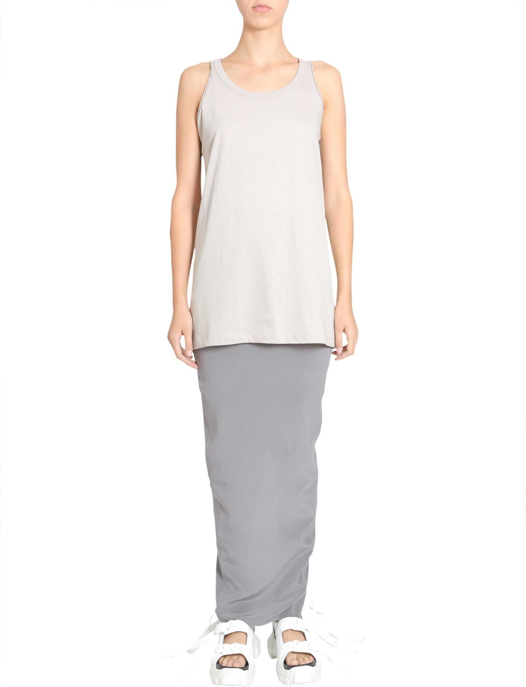 Rick Owens Pull On Pillar Skirt GREY