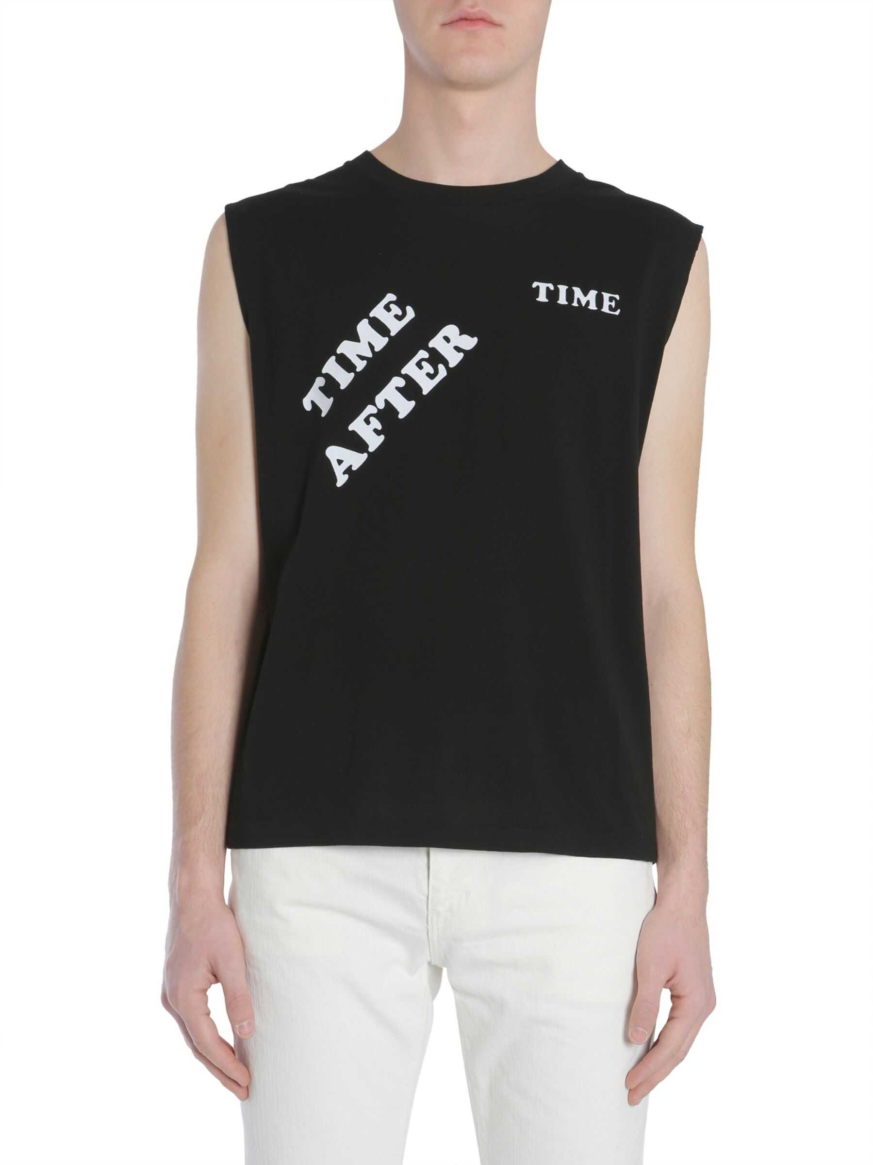 Saint Laurent Sleeveless T-Shirt BLACK
