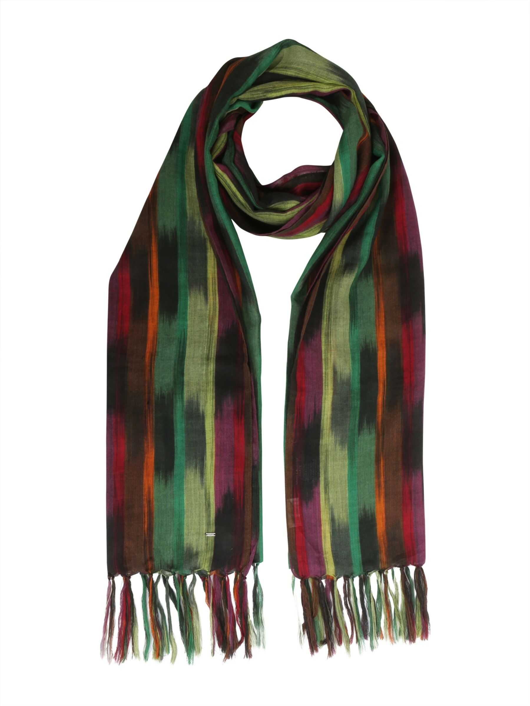Saint Laurent Ikat Pinceu Scarf MULTICOLOUR
