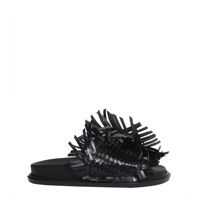 Sandale Woven Leather Slide Sandals Femei