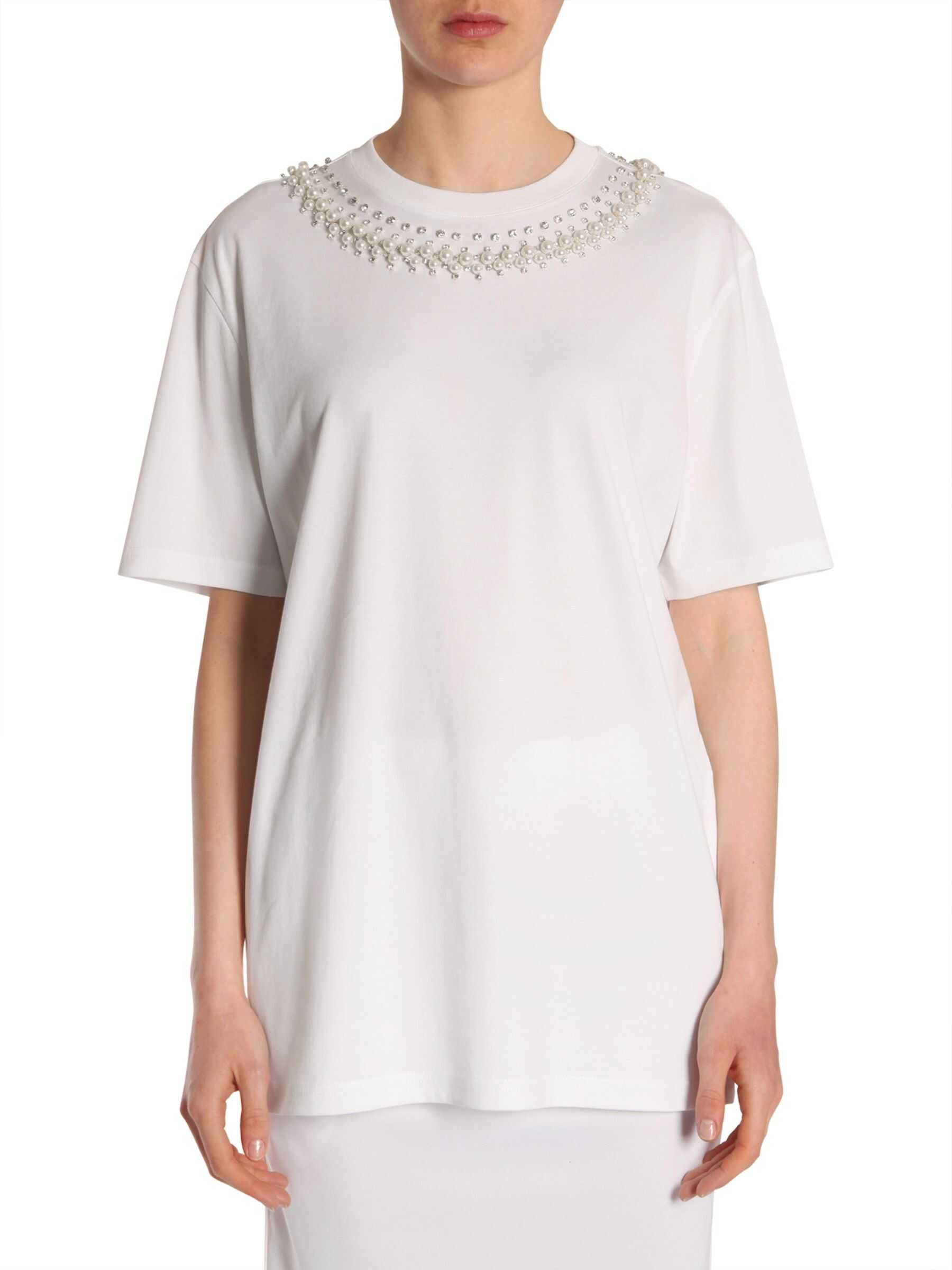 Givenchy Round Collar T-Shirt WHITE