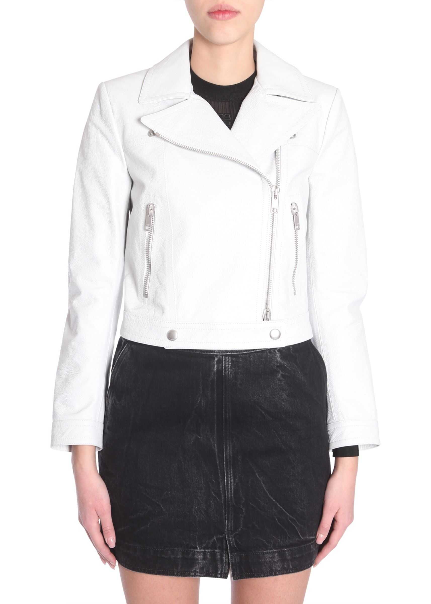 Givenchy Leather Jacket WHITE