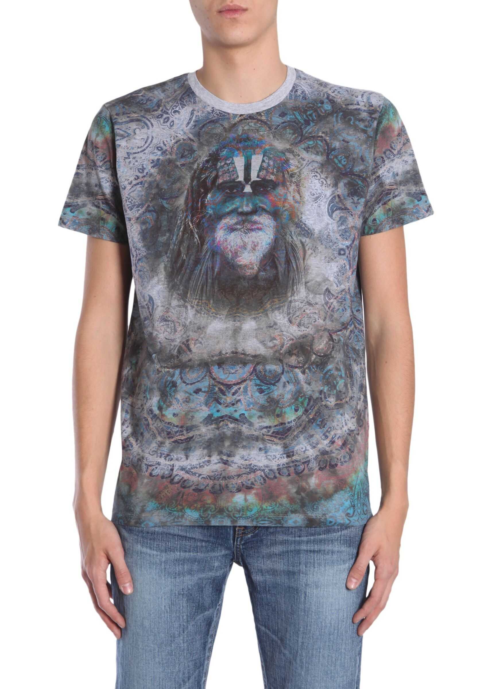 ETRO Round Collar T-Shirt GREY