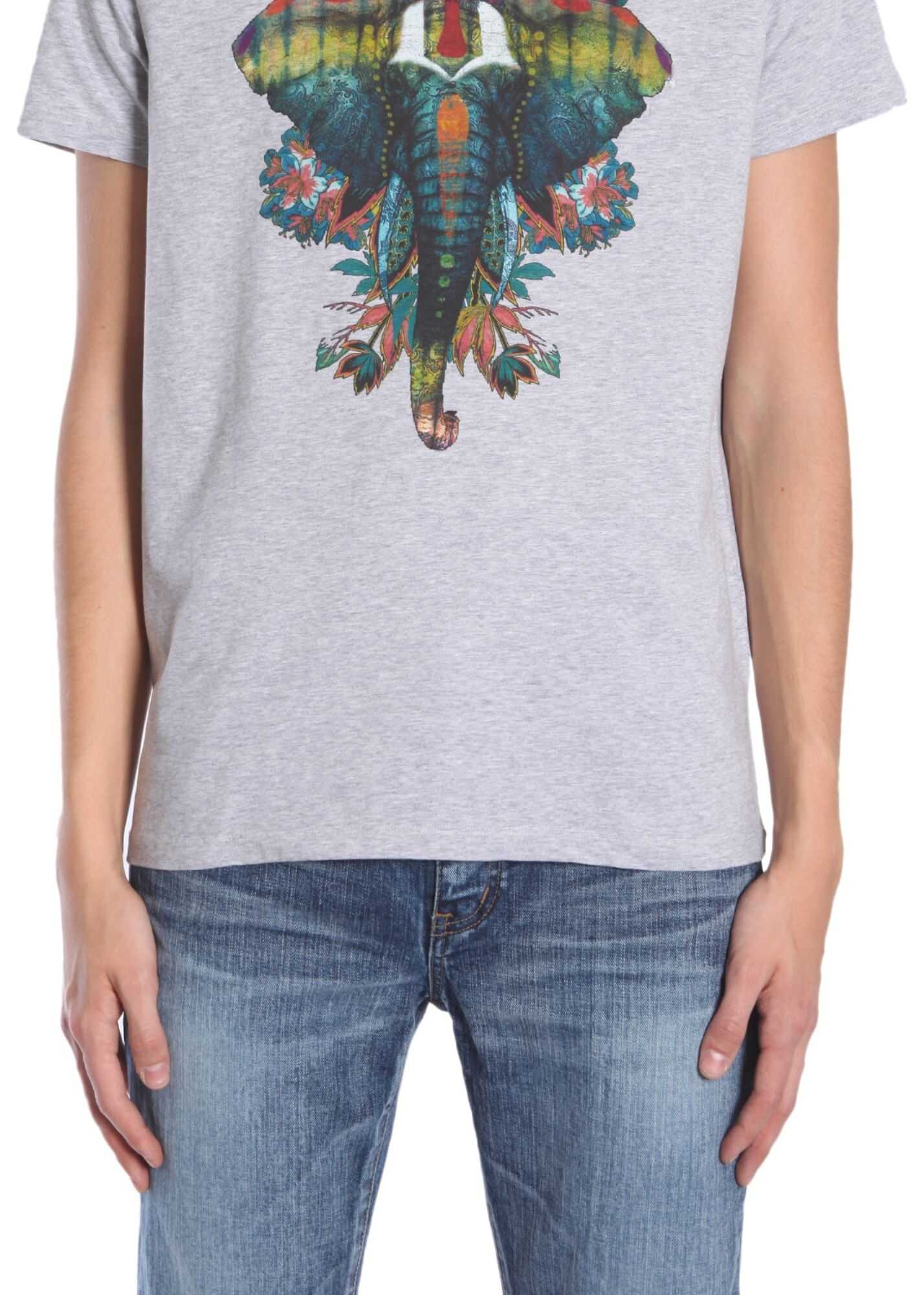 ETRO Round Collar T-Shirt GREY