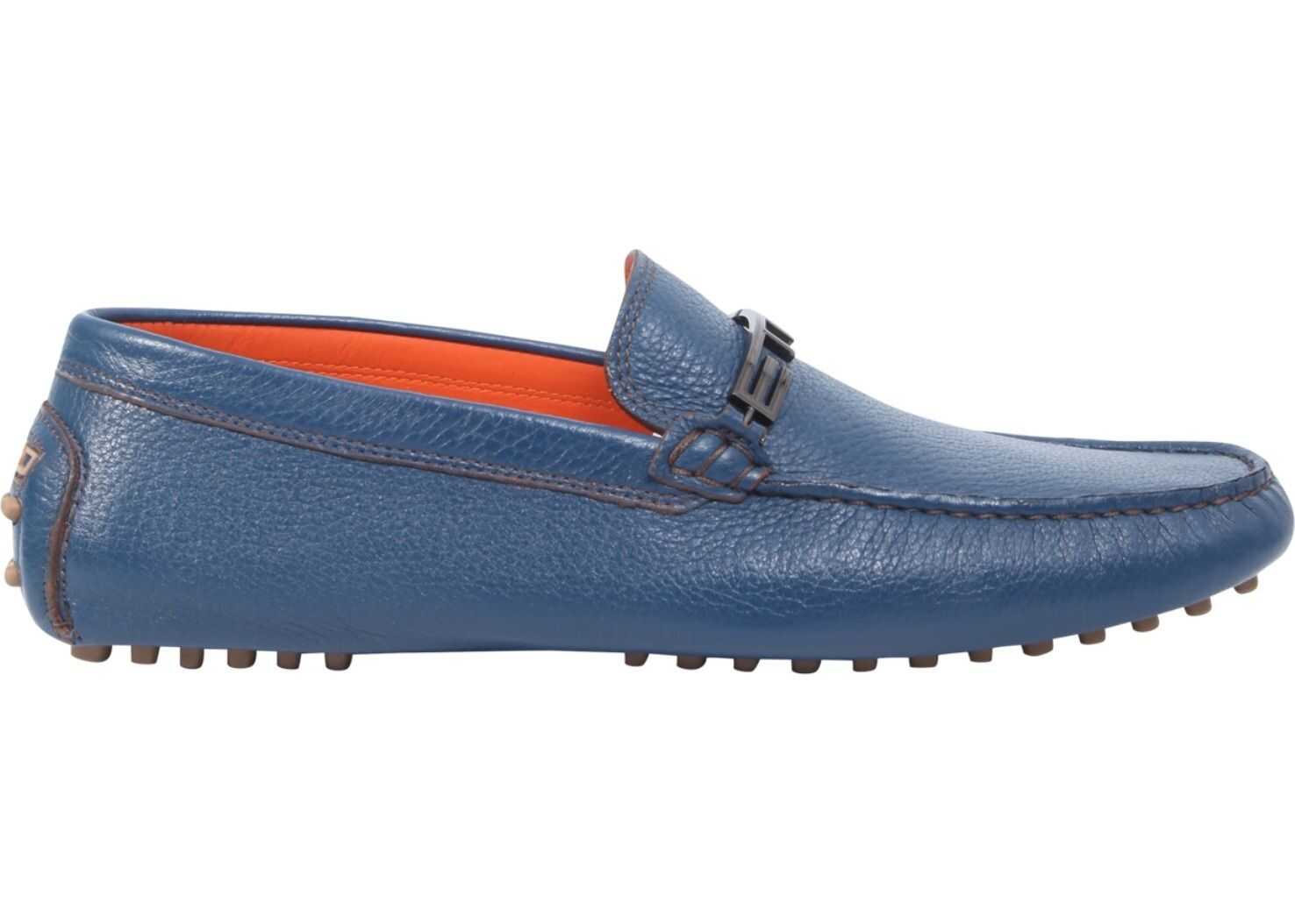 ETRO Loafers With Logo Band AZURE