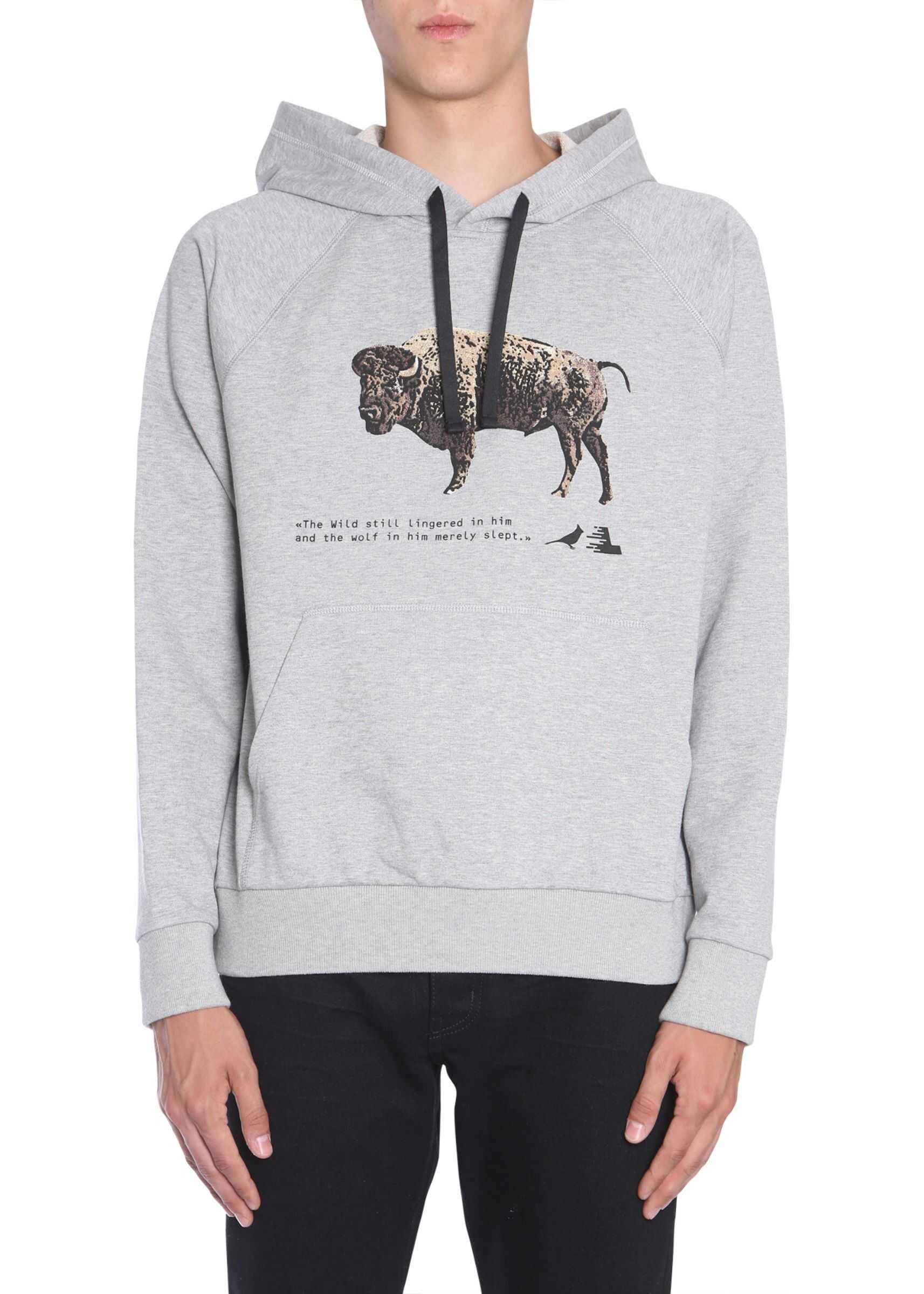 Bluza Lanvin Hodded Sweatshirt GREY