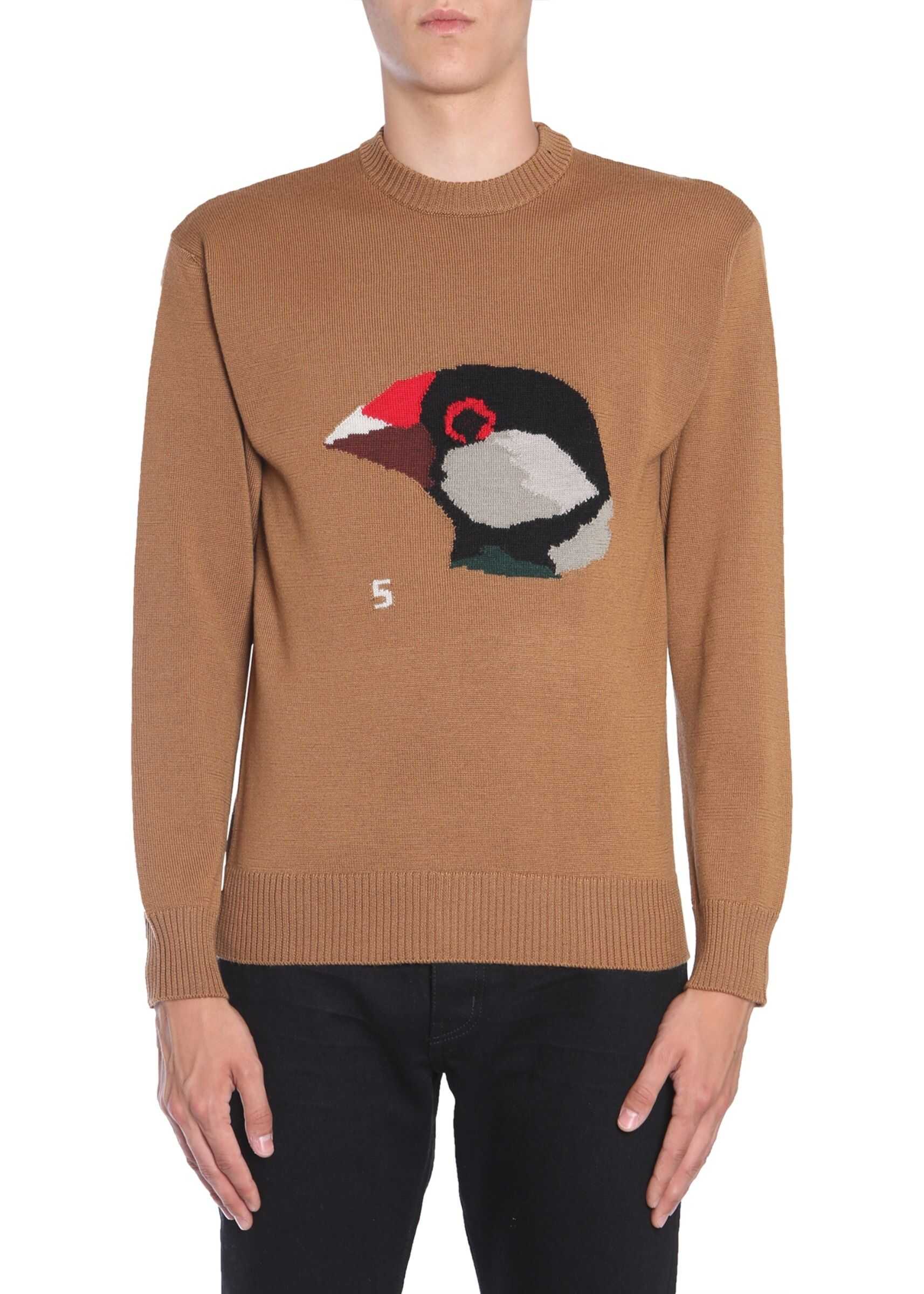 Lanvin Round Collar Jumper BROWN