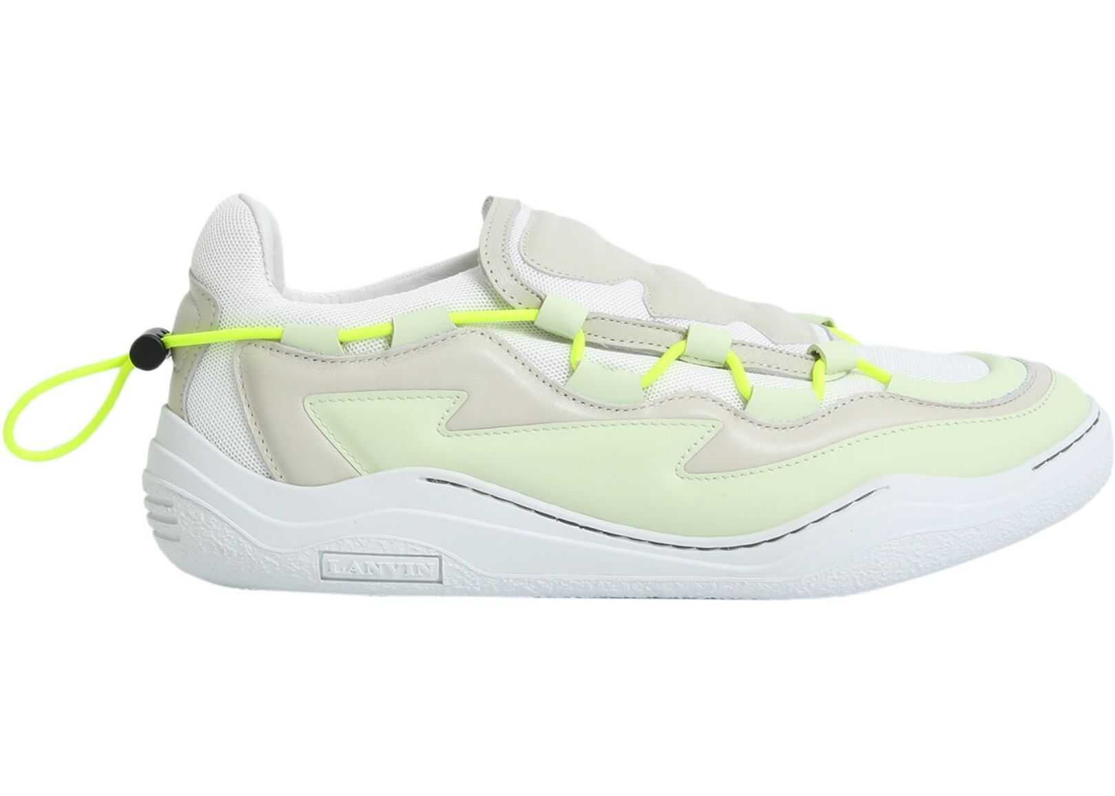 Lanvin Leather Sneakers WHITE