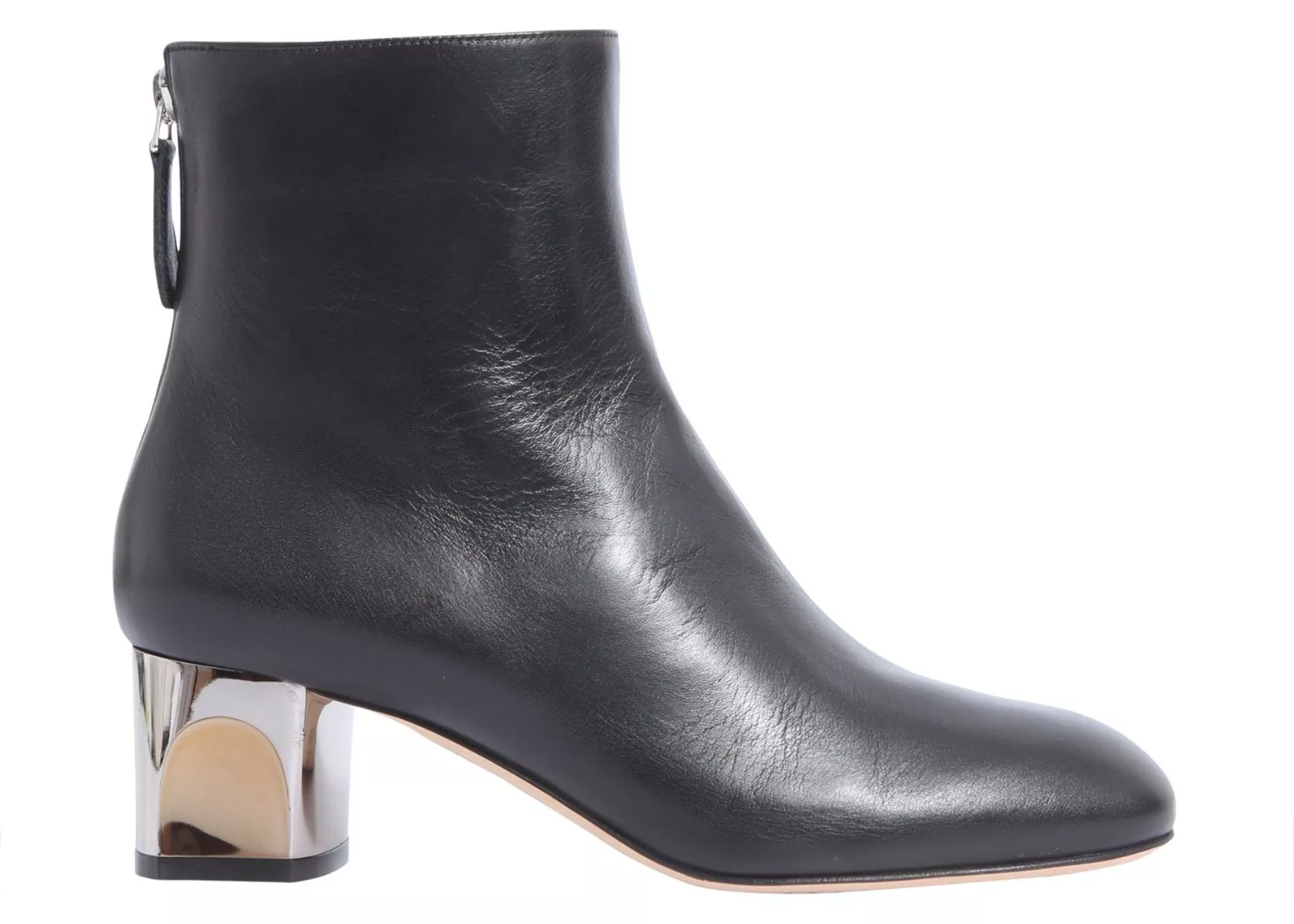 Cizma Alexander McQueen Sculpted Heel Ankle Boot BLACK