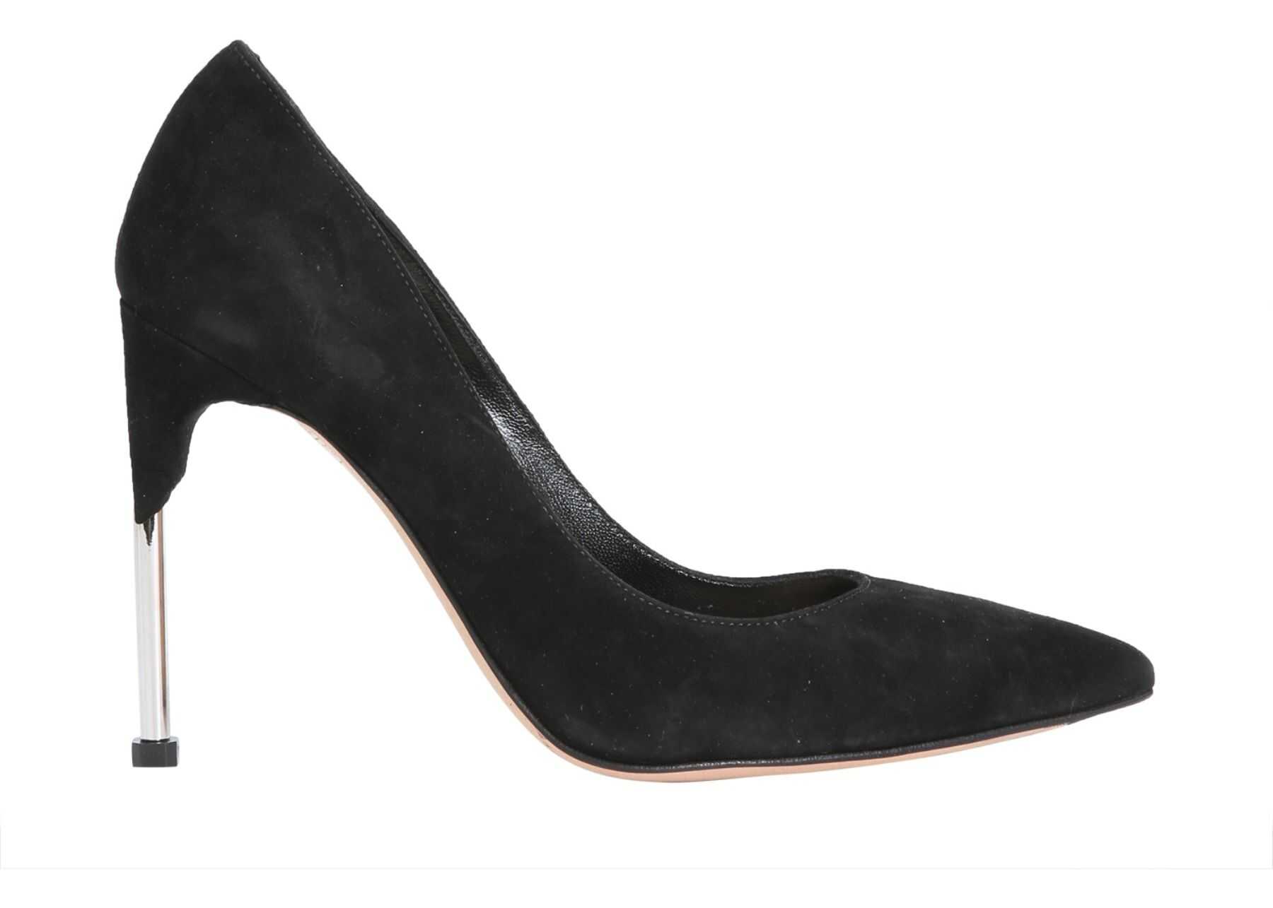Pantof Alexander McQueen Suede Pumps BLACK