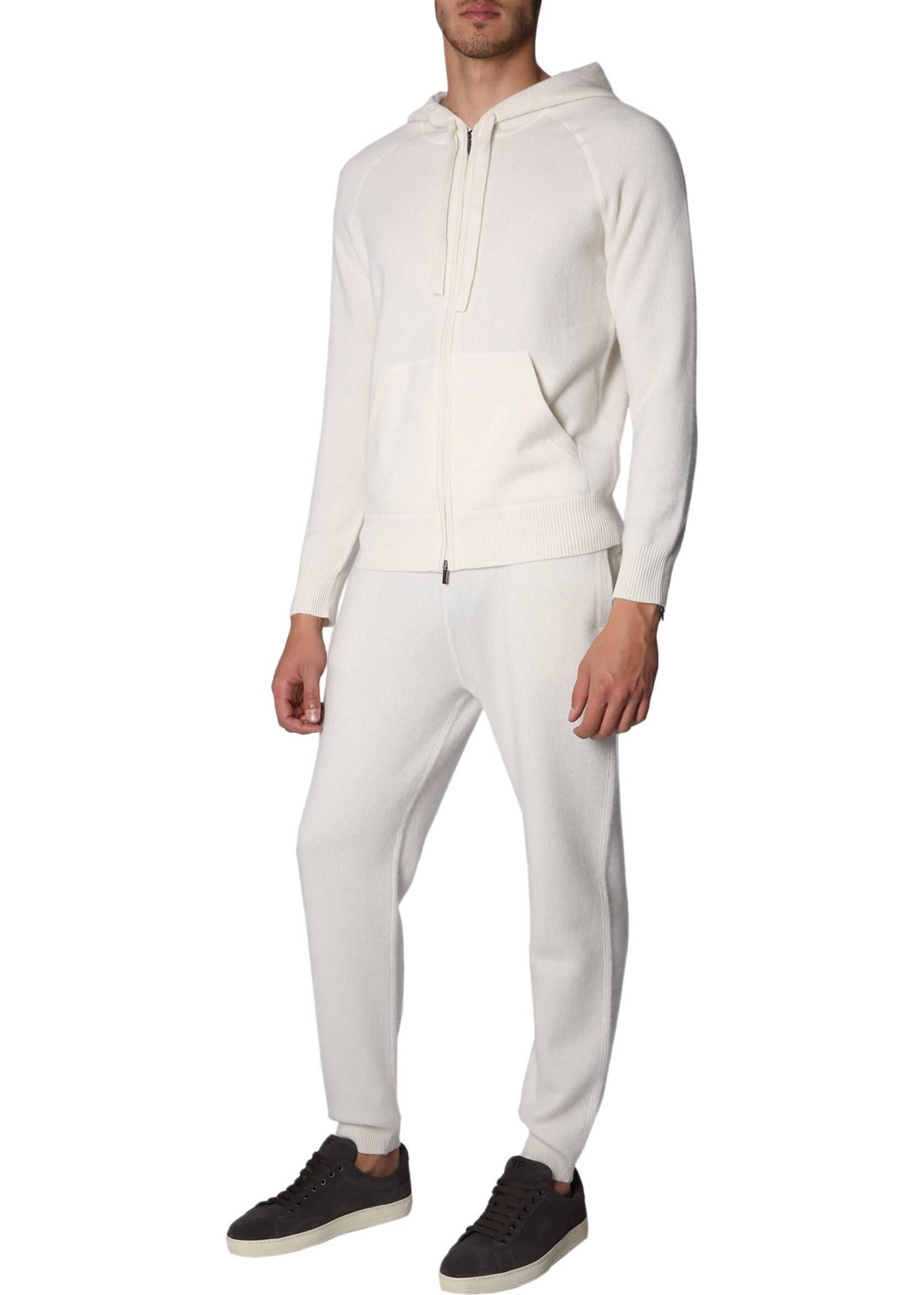 Bluza Z Zegna Sweatshirt With Zip And Hood IVORY