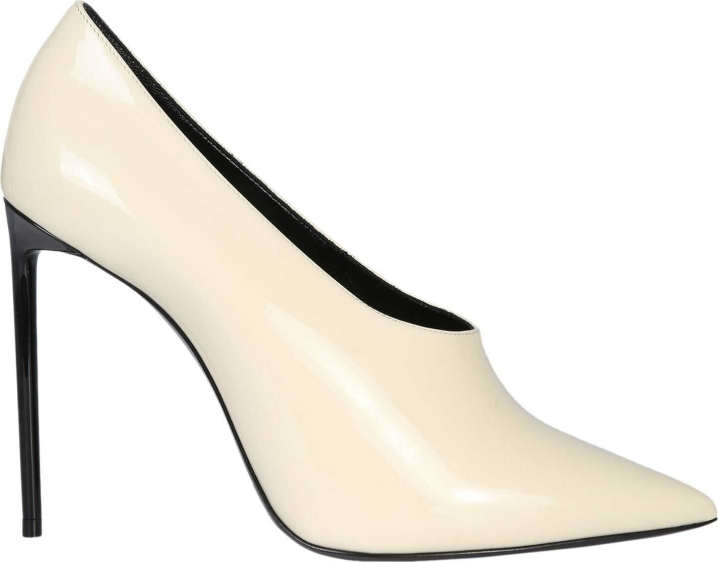 Pantof Saint Laurent Teddy Pumps IVORY