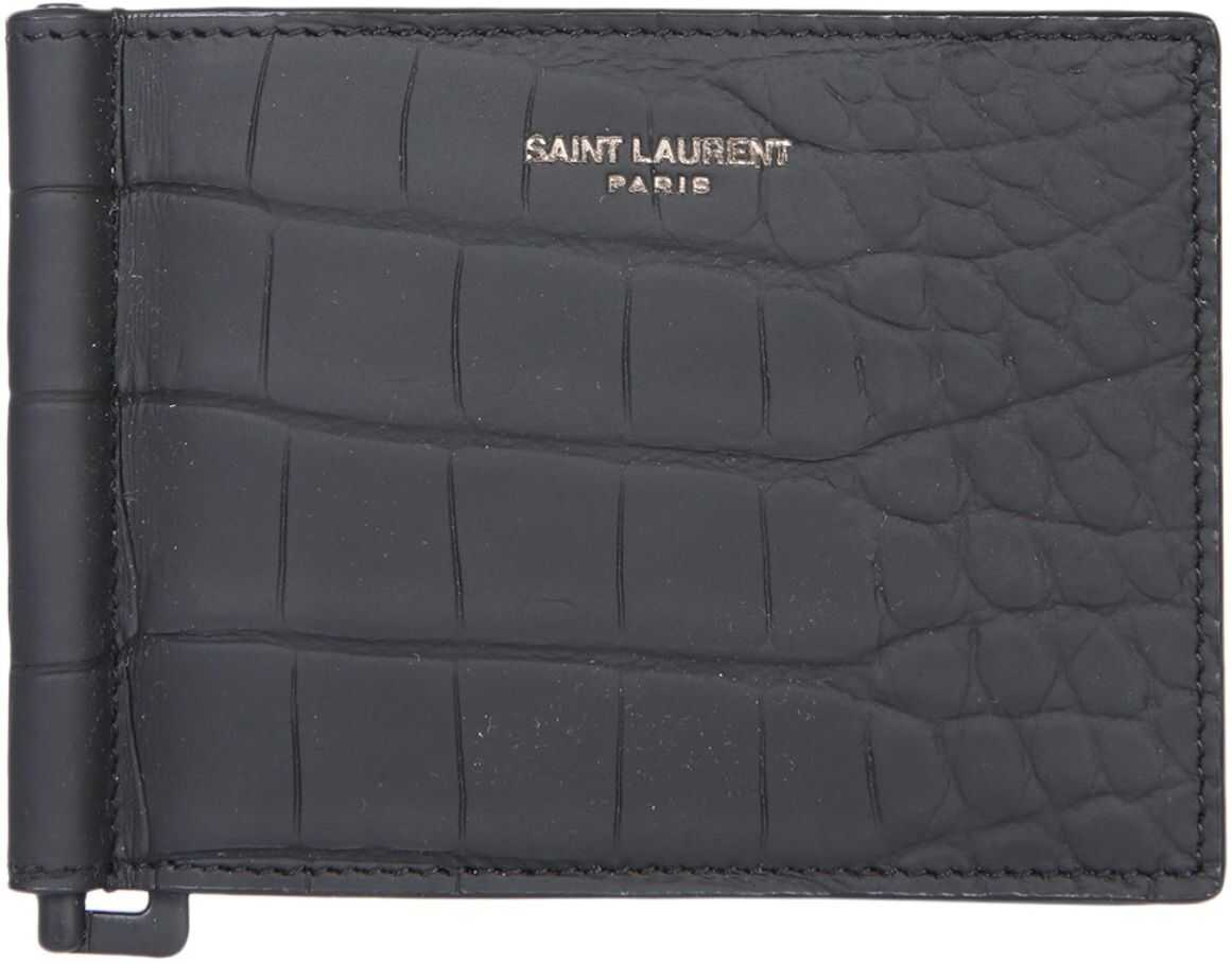 Saint Laurent Bill Clip Wallet BLACK