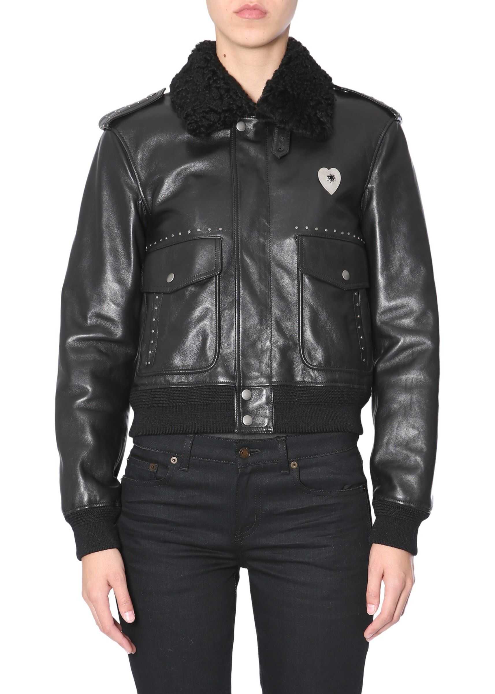 Saint Laurent Leather Jacket BLACK