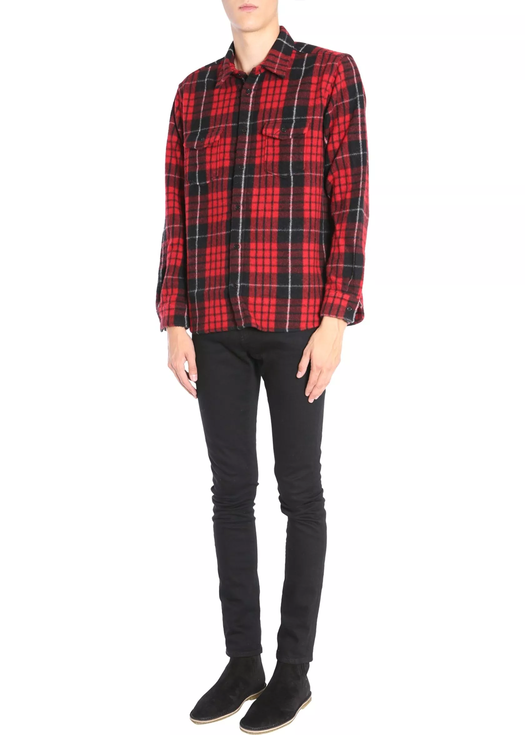 Camasa Saint Laurent Check Shirt RED