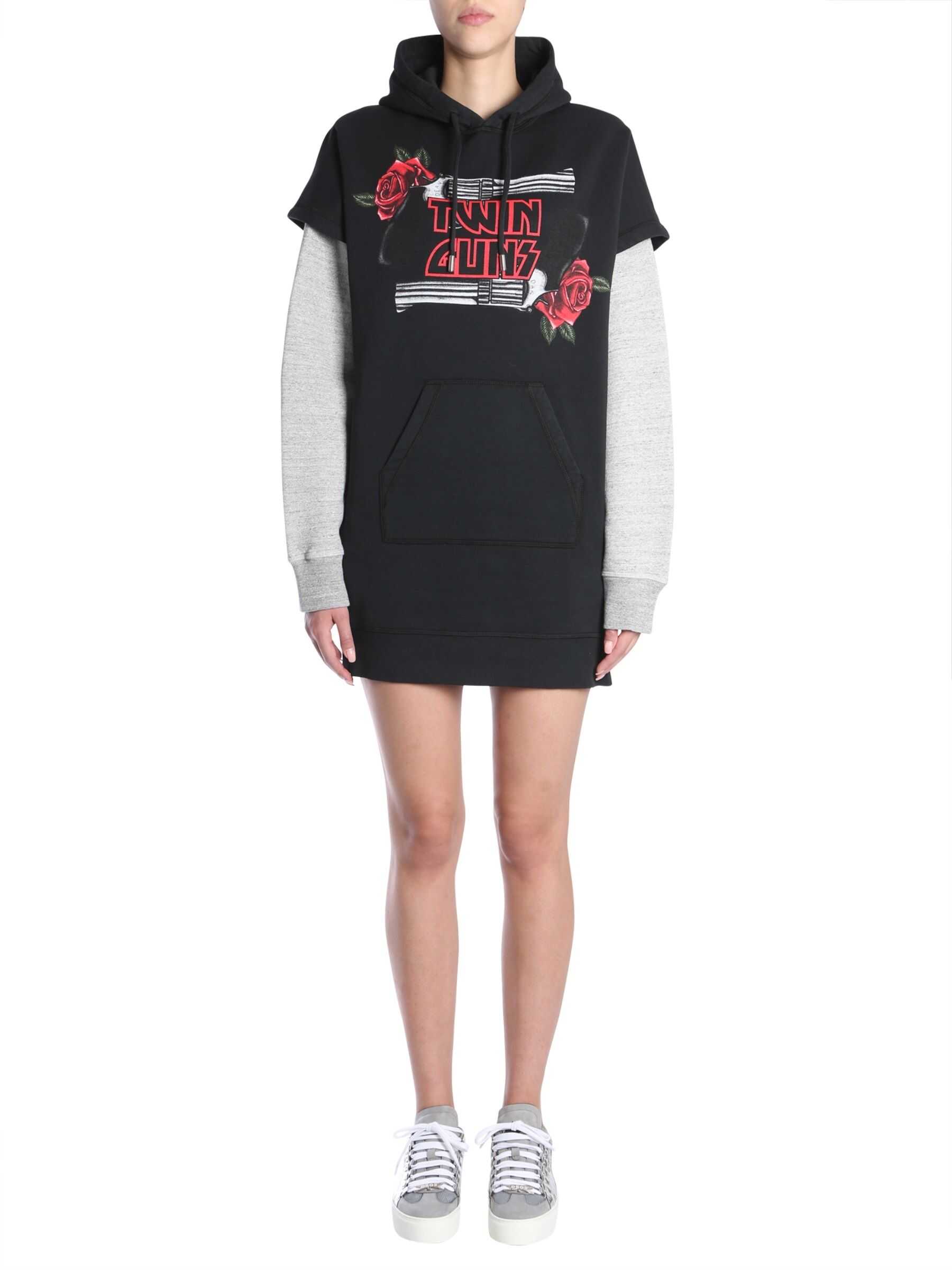 Bluza DSQUARED2 Long Sweatshirt BLACK
