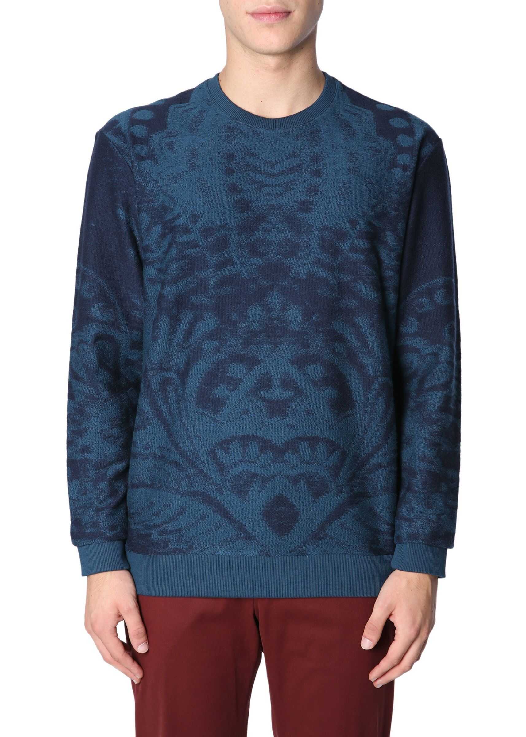 Bluza ETRO Paisley Jacquard Sweatshirt BLUE