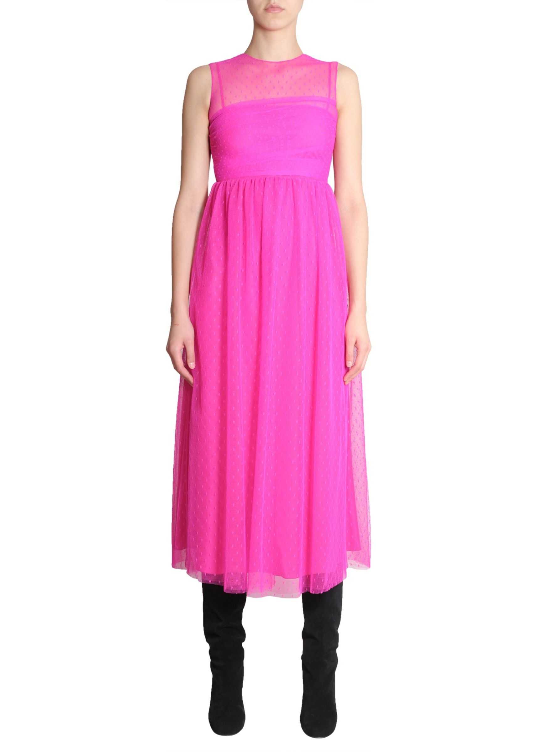RED VALENTINO Sleeveless Dress FUCHSIA