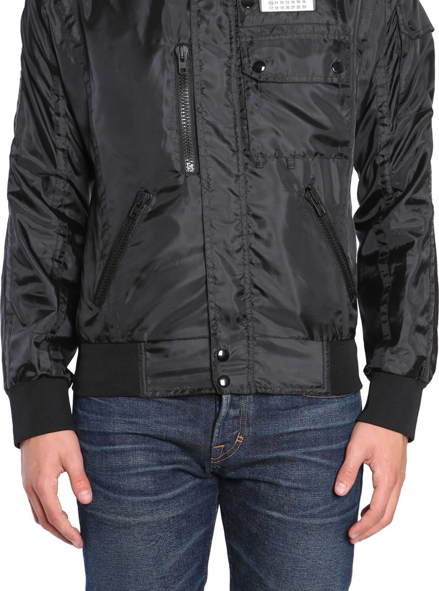 Bomber Jacket In Technical Fabric