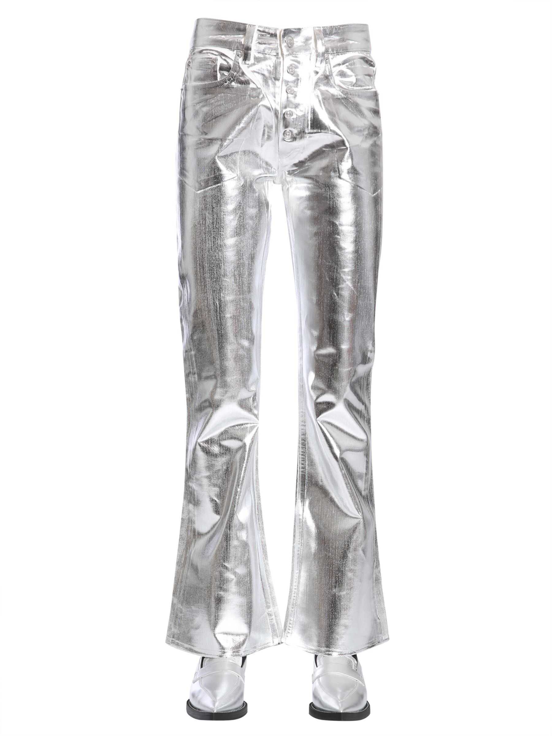 MM6 Maison Margiela Jeans With Metallic Coating SILVER