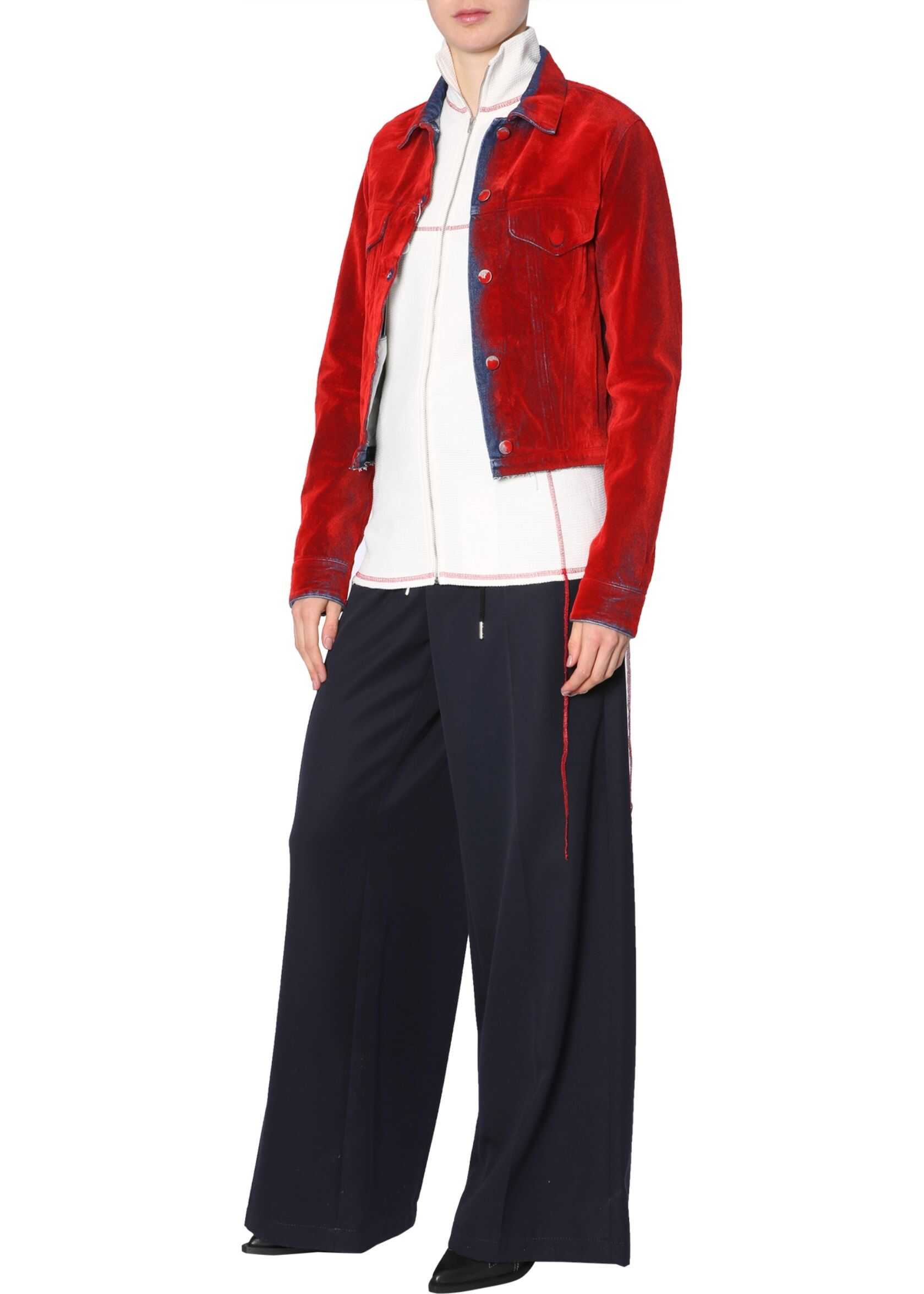 MM6 Maison Margiela High Collar Cardigan WHITE