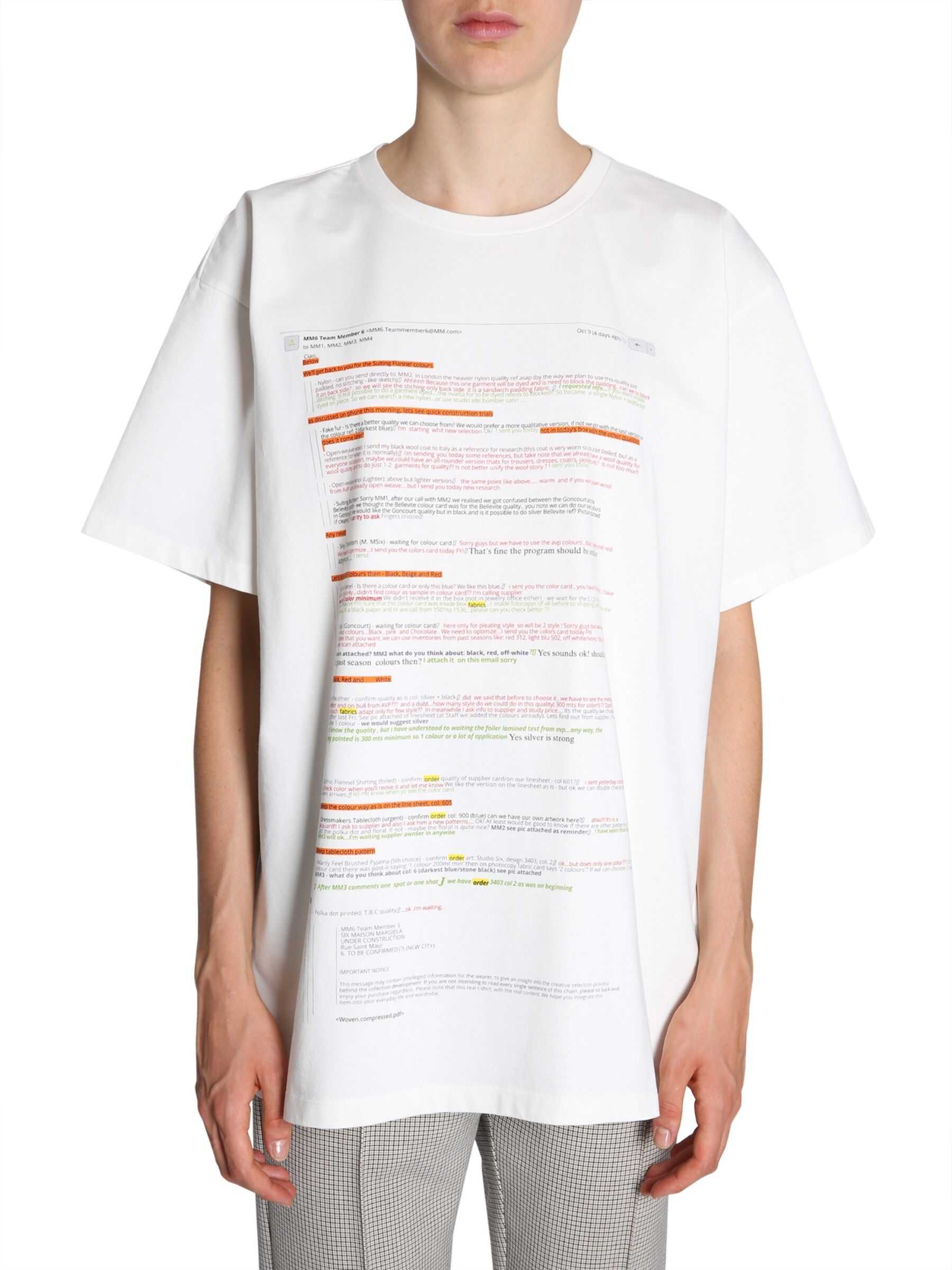 MM6 Maison Margiela Oversize Fit T-Shirt WHITE