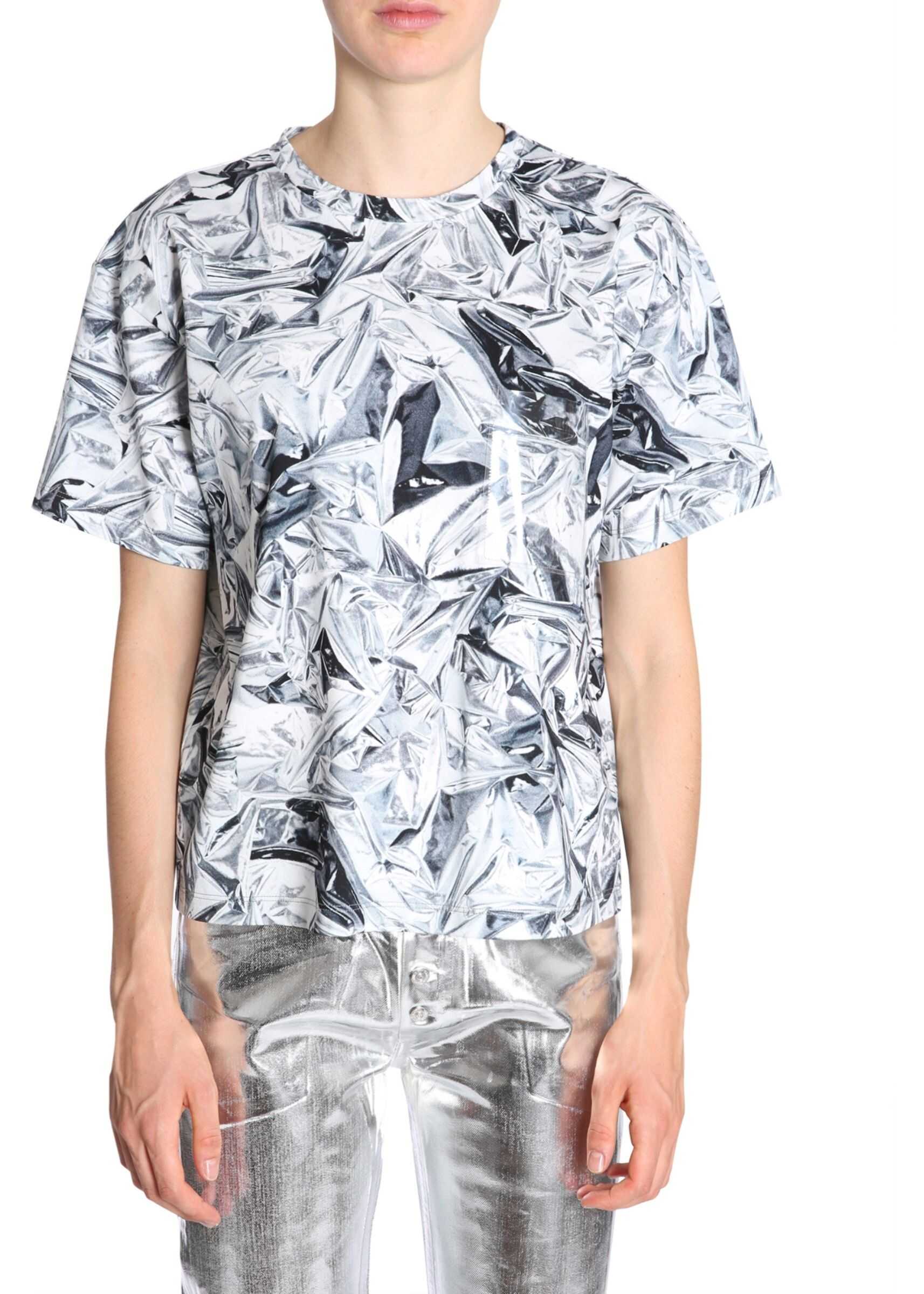 MM6 Maison Margiela Regular Fit T-Shirt SILVER
