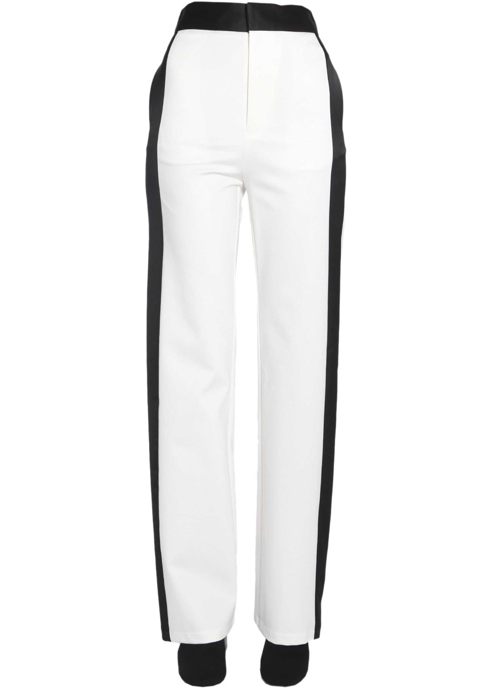 MM6 Maison Margiela Trousers With Side Band WHITE
