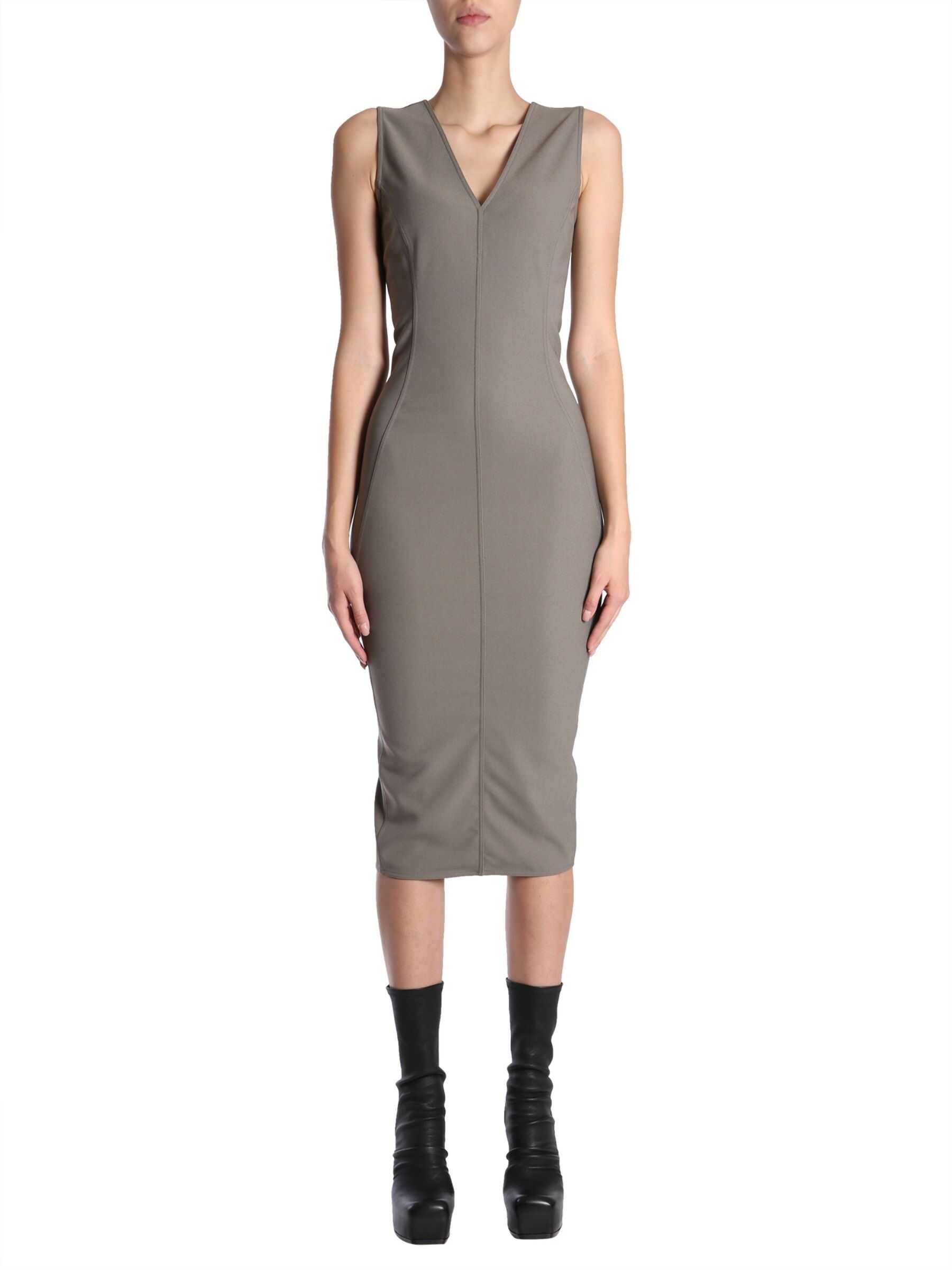 Rick Owens Sleeveless Dress GREY