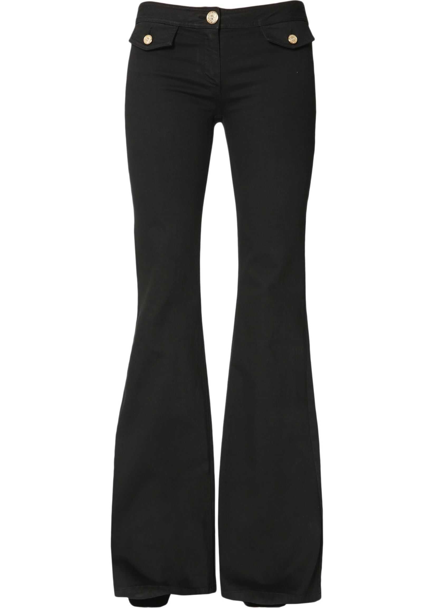 Balmain Flare Trousers BLACK