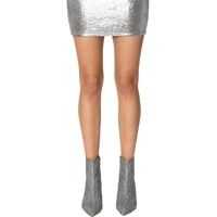 Fuste Metallic Miniskirt Femei