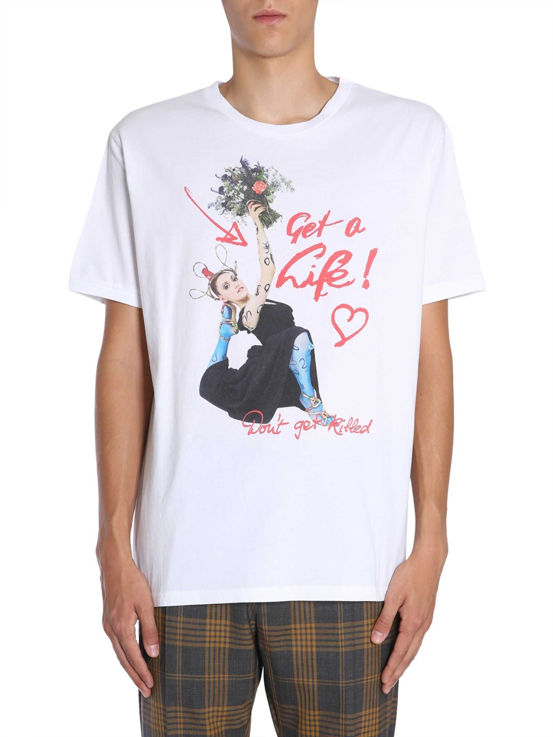 Vivienne Westwood Round Collar T-Shirt WHITE