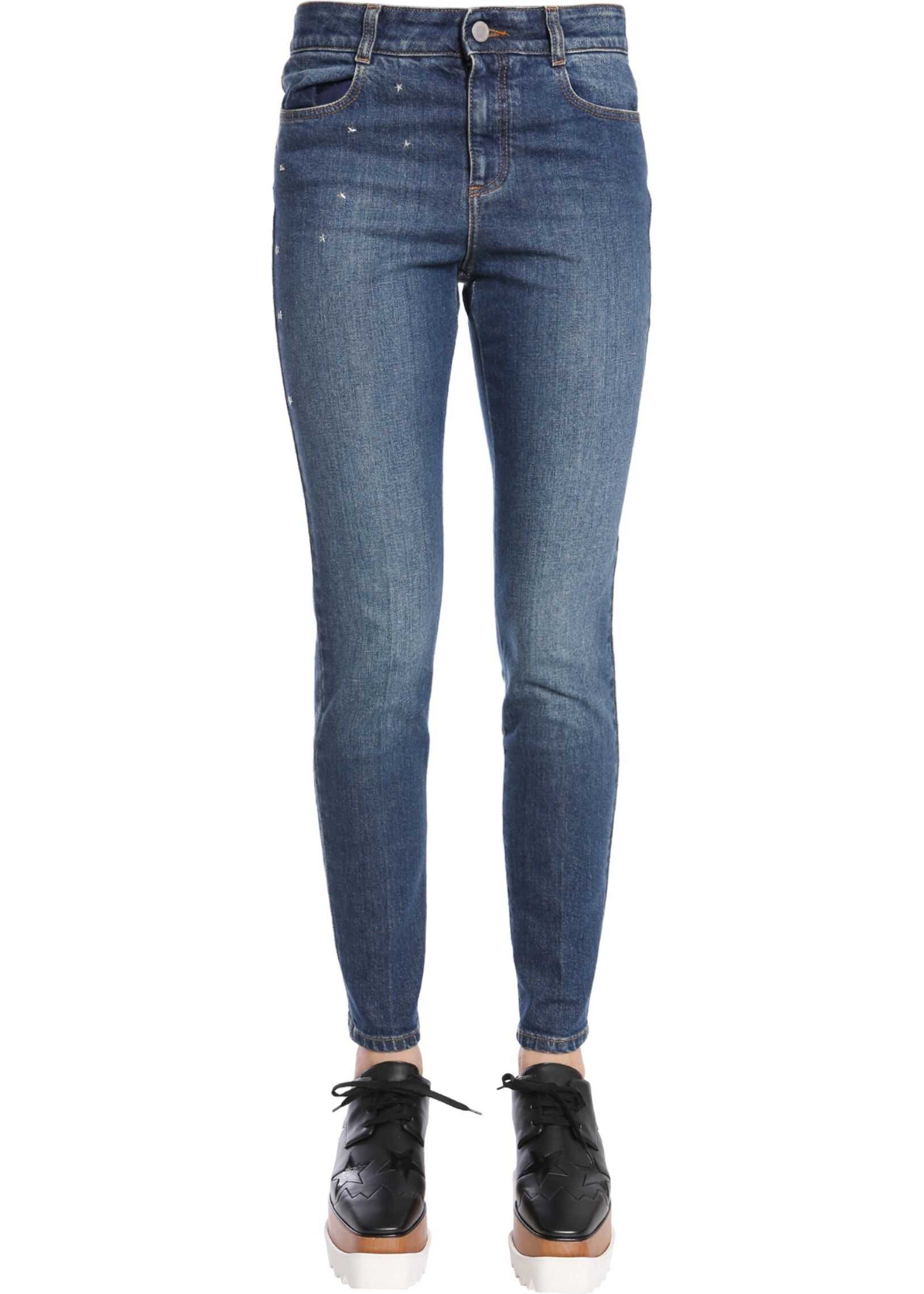 adidas by Stella McCartney High Waist Jeans BLUE