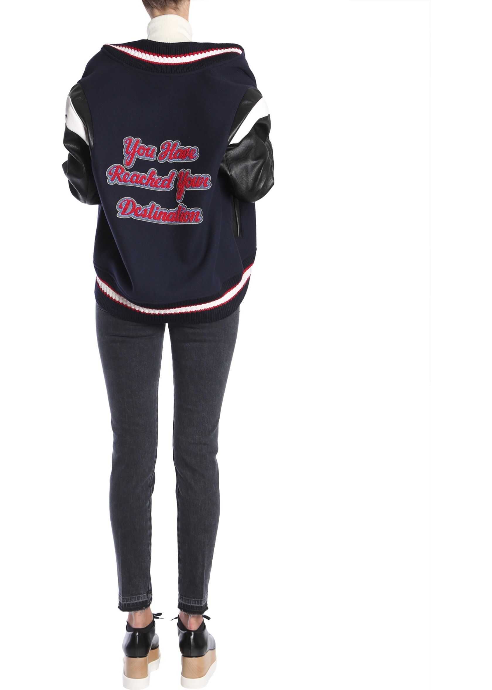 adidas by Stella McCartney Oversize Fit Bomber Jacket BLACK