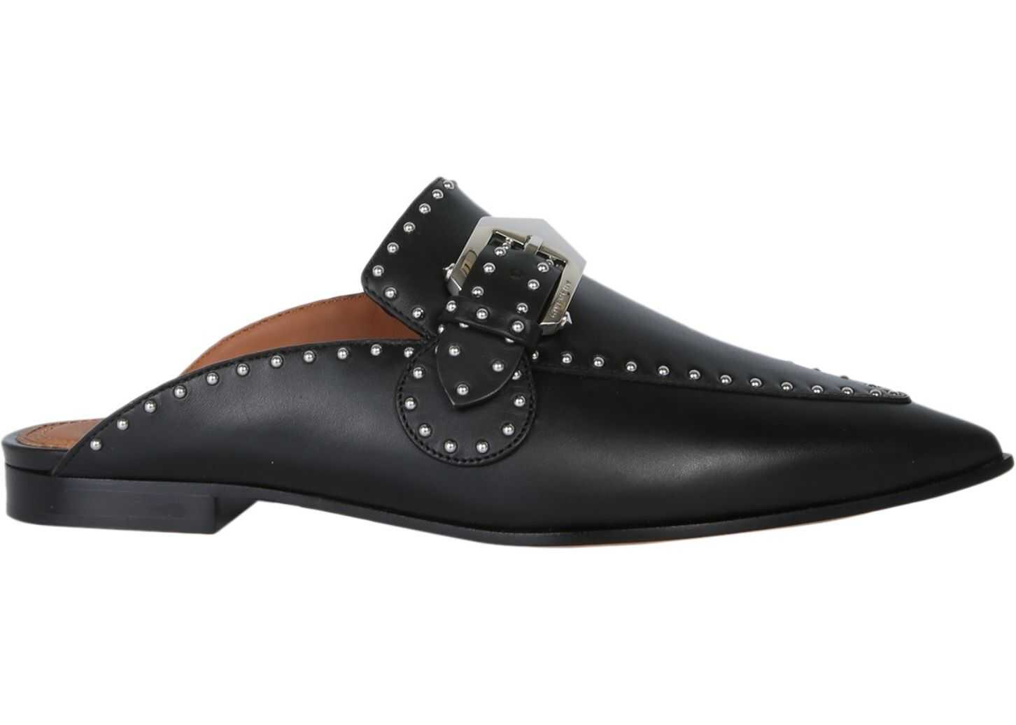 Givenchy Studded Leather Loafers BLACK