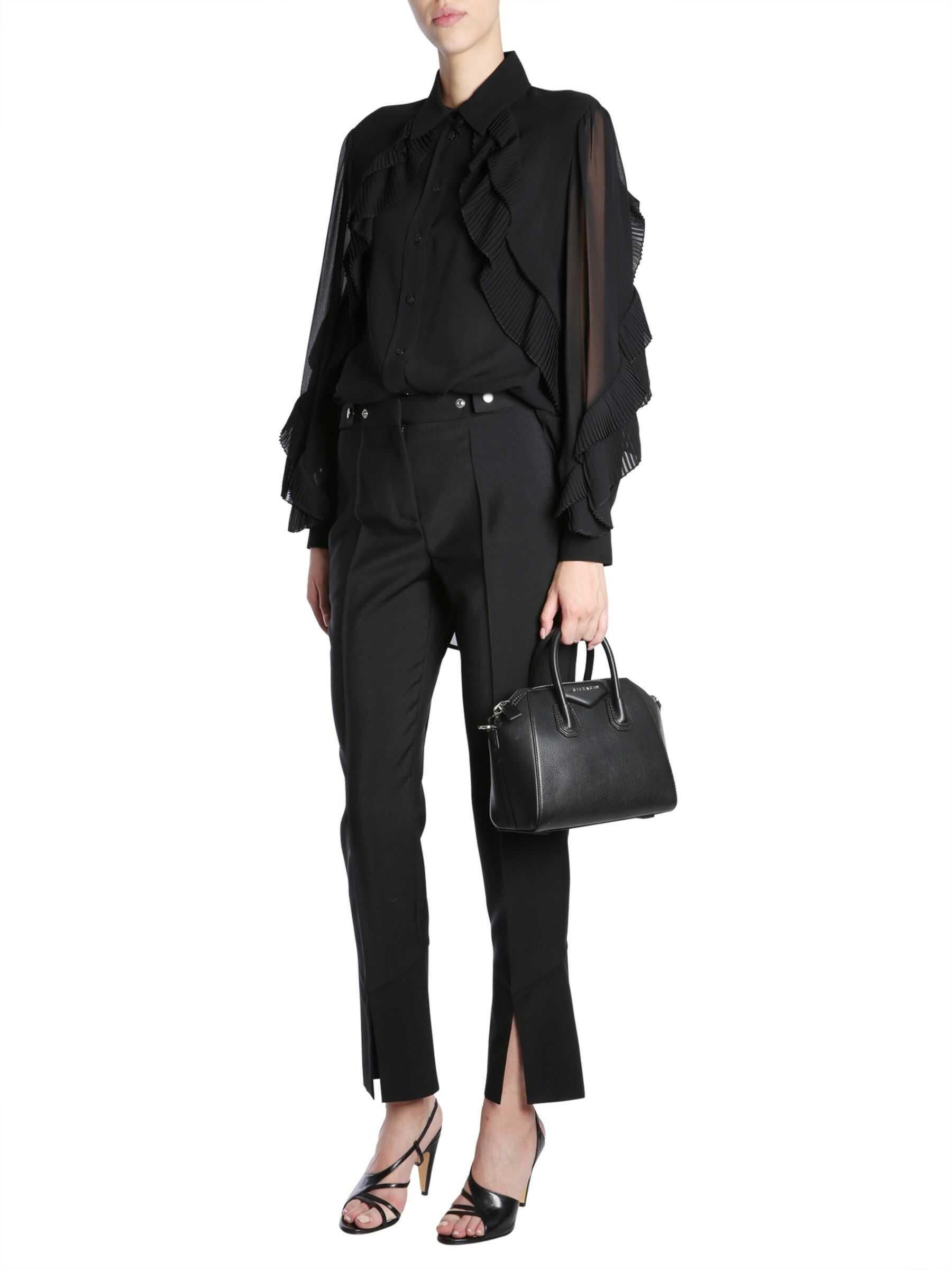 Givenchy Silk Georgette Shirt BLACK